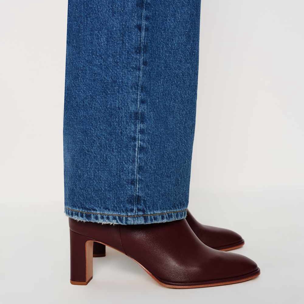 Reformation Gillian Ankle Boot Ruby, SIZE 8 US - Picture 2 of 13